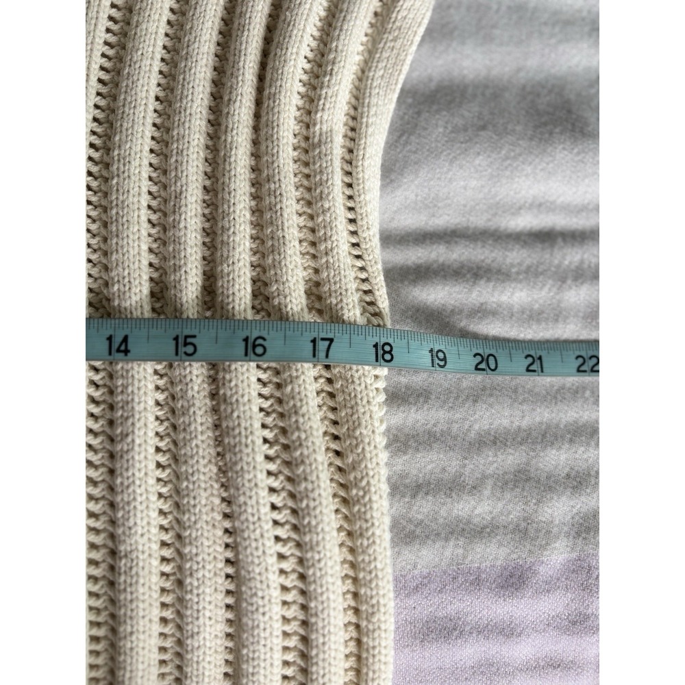 Jessica Simpson Cream Cable Knit Soft Sweater Sleeveless Size XL‎ - Picture 5 of 6